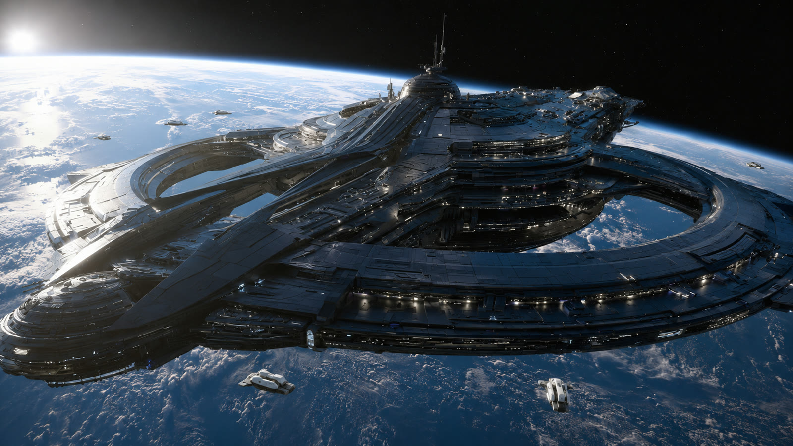 The Pathfinder leaving Earth orbit — departure, March 2098