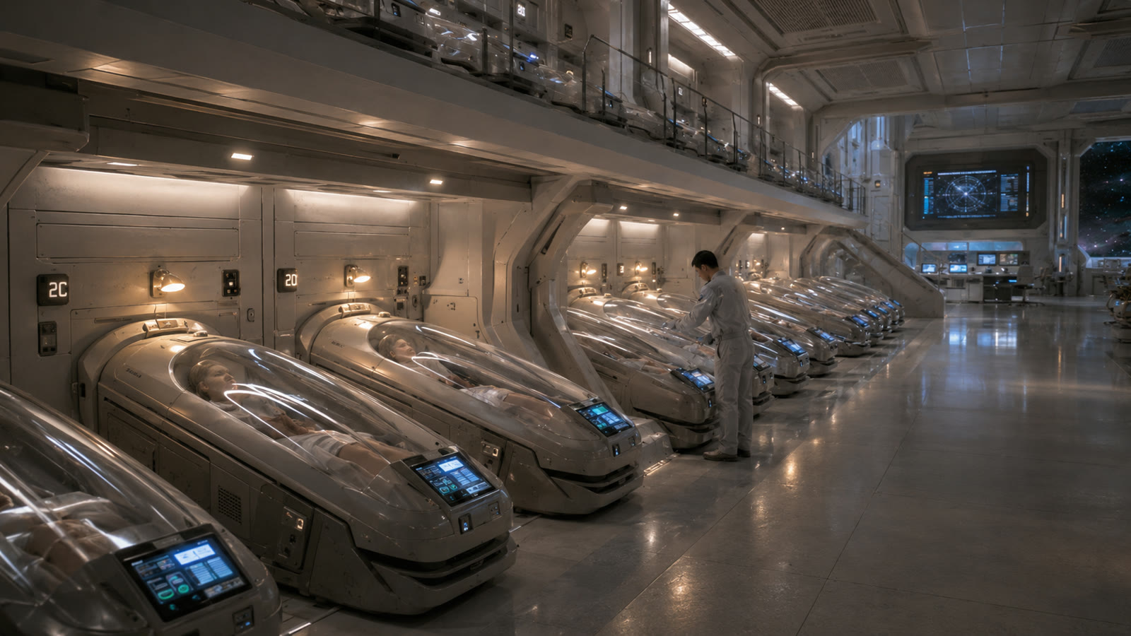 A cryosleep hall