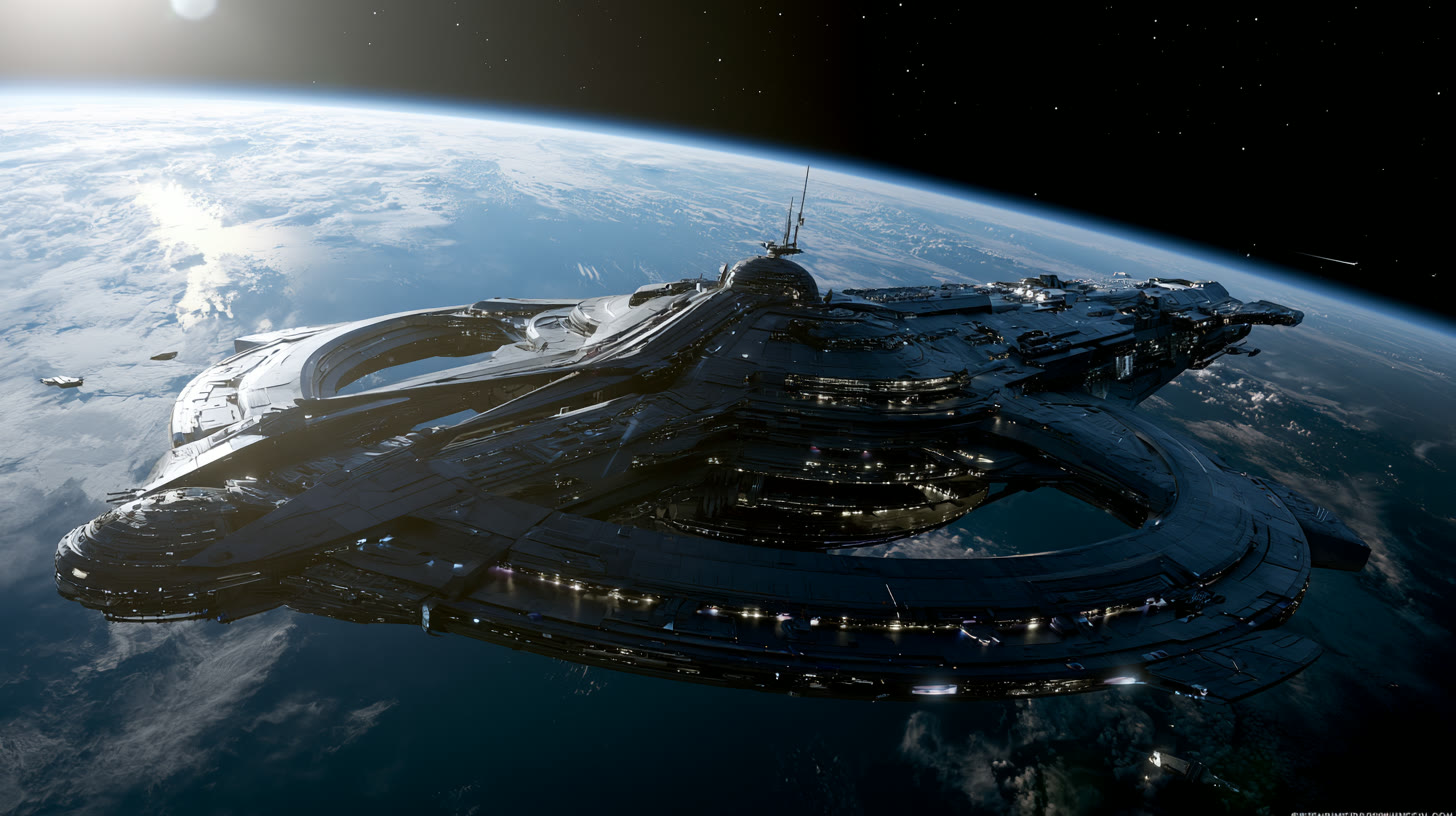 The SS Pathfinder in deep space