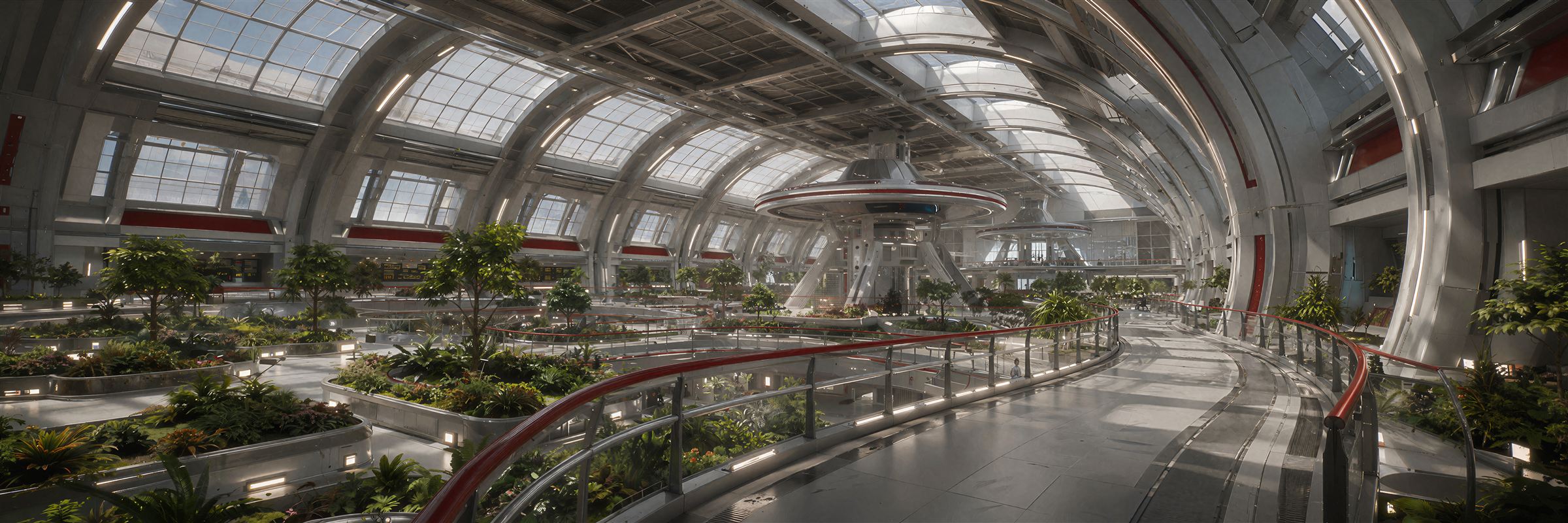 The hydroponics halls