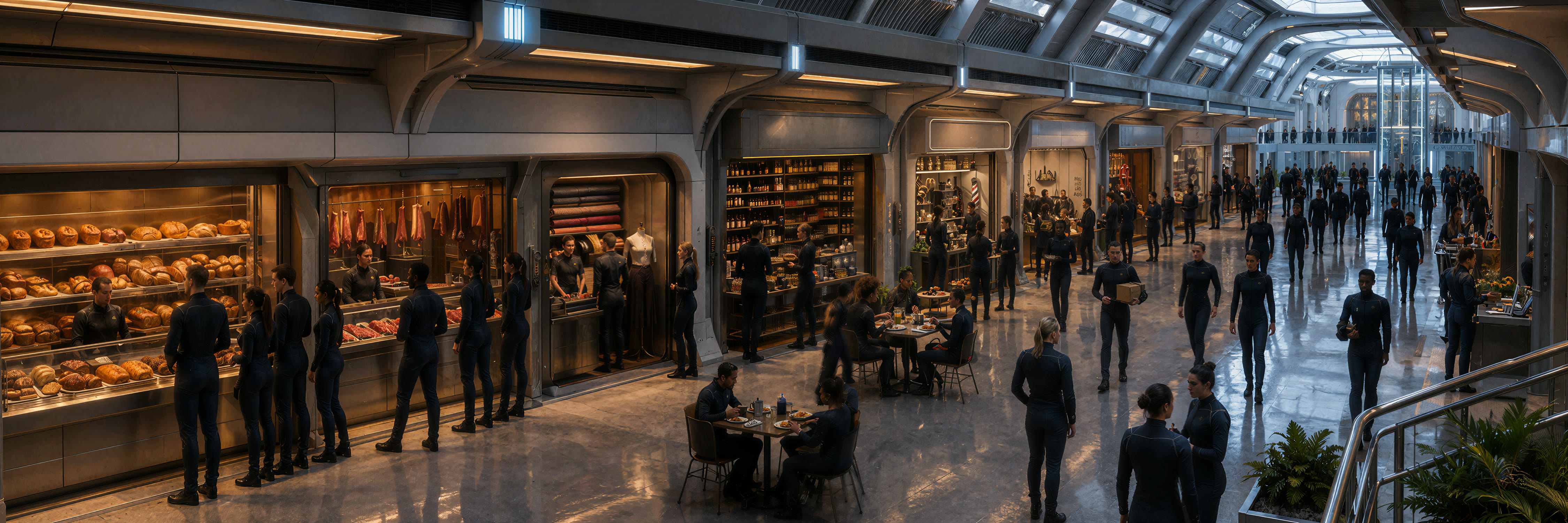 Market Row aboard the SS Pathfinder